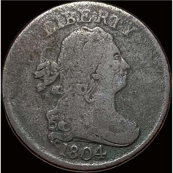 1804 Draped Bust Half Cent NICELY CIRCULATED