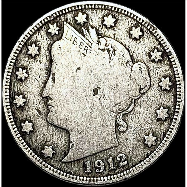 1912-S Liberty Head Nickel NICELY CIRCULATED
