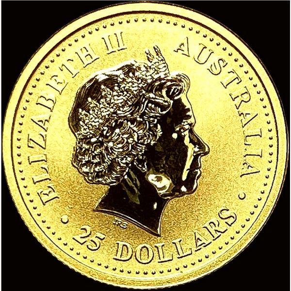 2003 1/4 oz Gold Australia Lunar Goat $25 GEM PROOF
