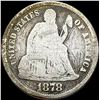 Image 1 : 1878-CC Silver Seated Liberty Dime NICELY CIRCULATED