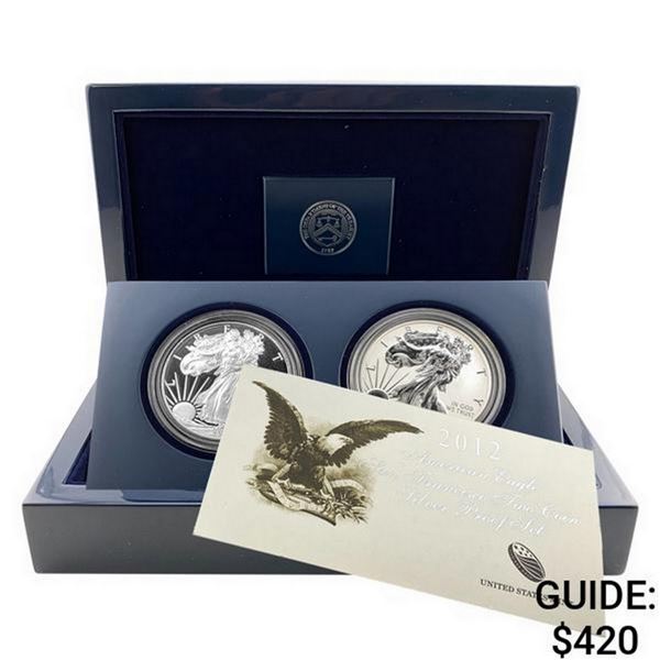 2012 [2] San Fransisco Silver Eagle Proof Set 1oz