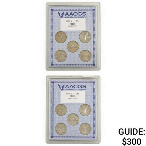 [10]1999-S Commem. State Quarters AACGS PR69