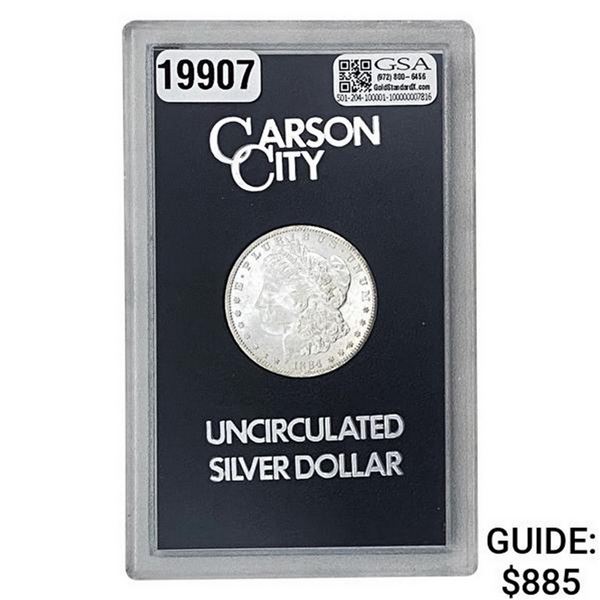 1884-CC Morgan Silver Dollar GSA