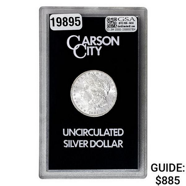 1884-CC Morgan Silver Dollar GSA