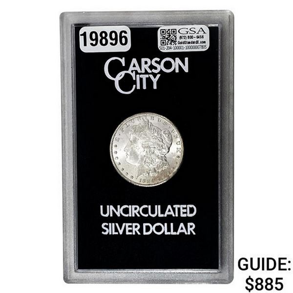 1884-CC Morgan Silver Dollar GSA