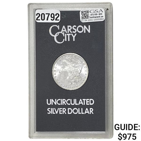 1884-CC Morgan Silver Dollar GSA UNCIRCULATED