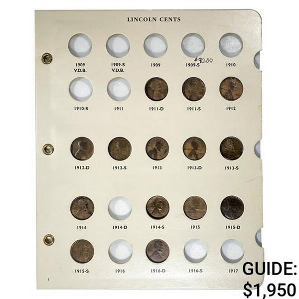 1911-1964 Linc. Wheat 1C Album [127] Coins