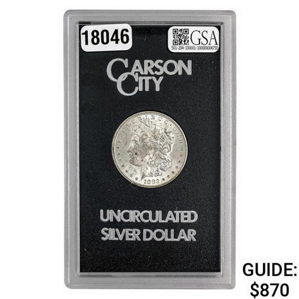 1883-CC Morgan Silver Dollar