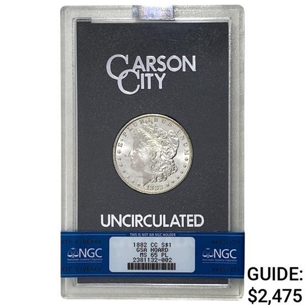 1882-CC Morgan Silver Dollar NGC MS65 PL
