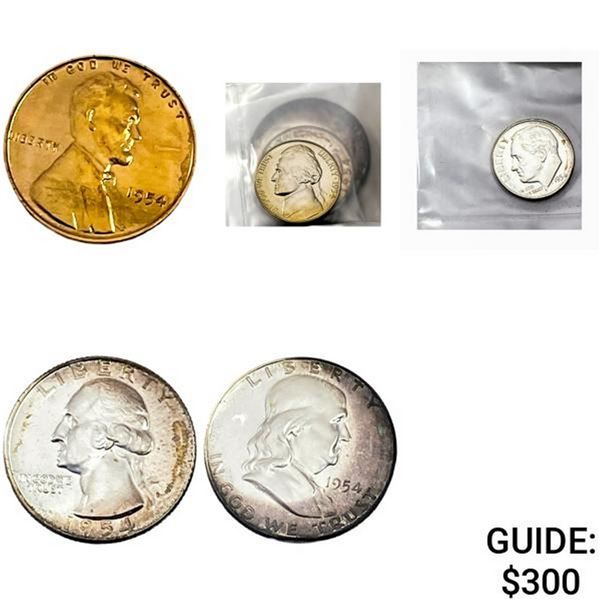 1954 U.S. Proof Set 1C-50C