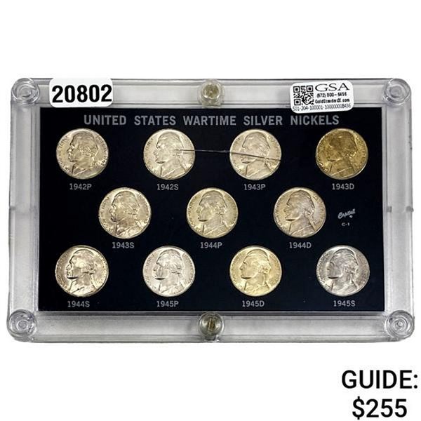 1942 U.S. Wartime Silver Nickels