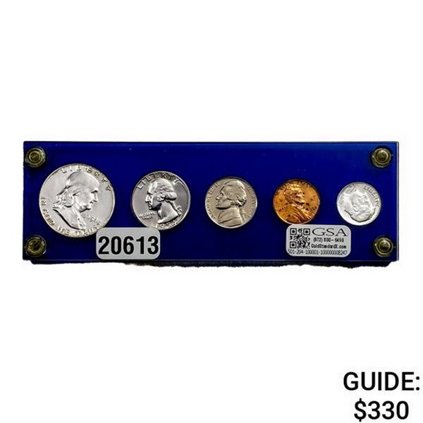 1954 U.S. 1C-50C Proof Set