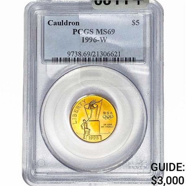 1996-W .242oz Gold $5 Olympic Cauldron PCGS MS69