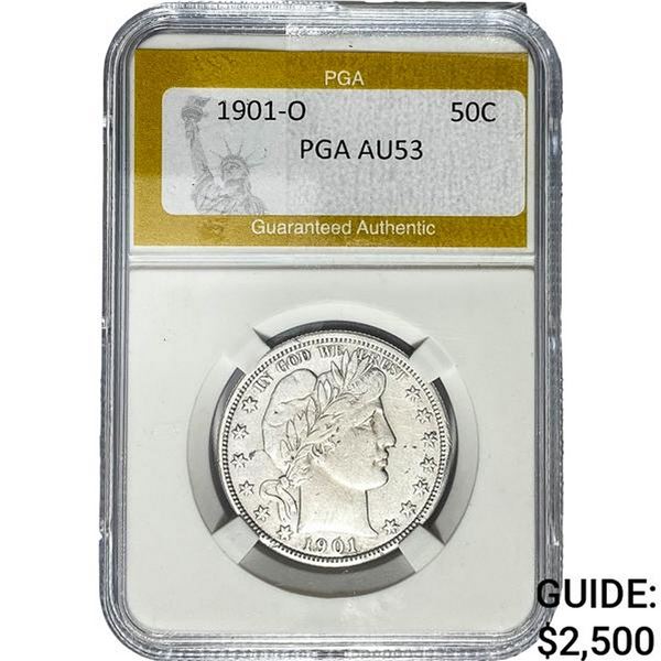 1901-O Barber Half Dollar PGA AU53