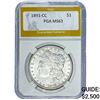 1891-CC Morgan Silver Dollar PGA MS63