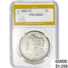 Image 1 : 1882-CC Morgan Silver Dollar PGA MS64