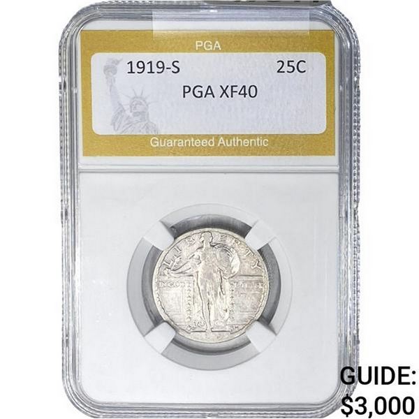 1919-S Standing Liberty Quarter PGA XF40
