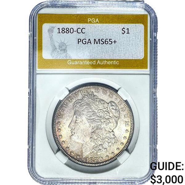 1880-CC Morgan Silver Dollar PGA MS65+