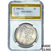 Image 1 : 1880-CC Morgan Silver Dollar PGA MS65+