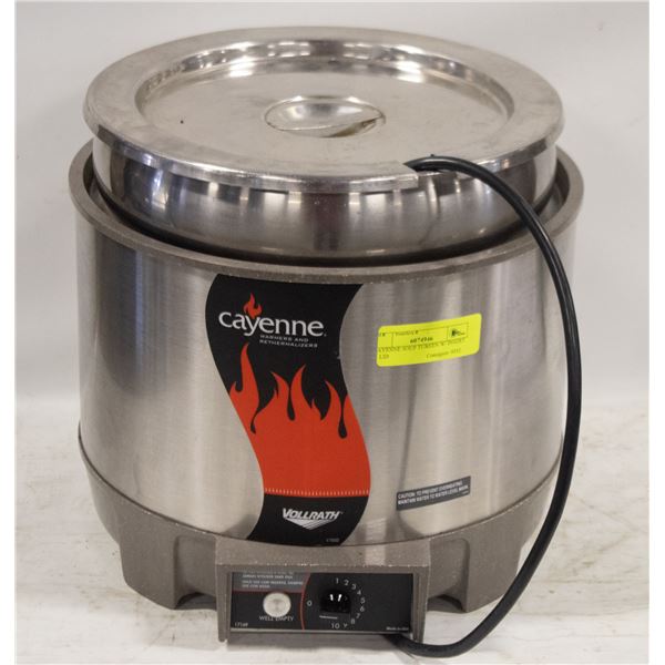 CAYENNE SOUP TUREEN W/ INSERT & LID