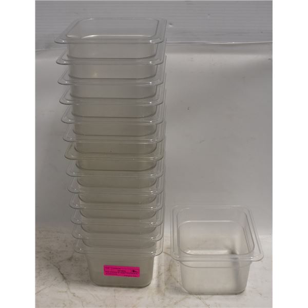 BAILIFF SEIZURE: 14 CAMBRO 1/6 SIZED POLYCARB