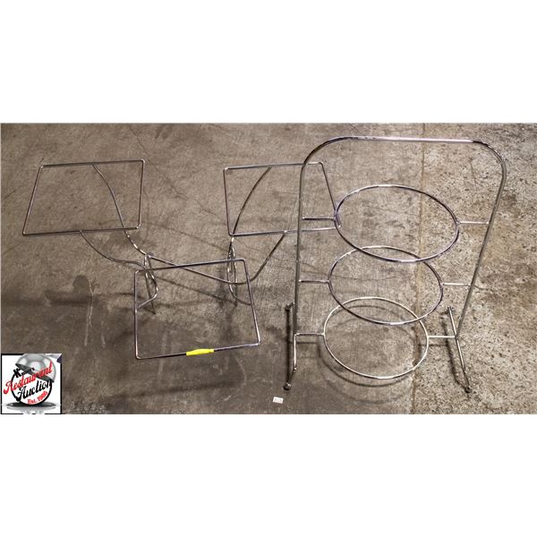 2 THREE LEVEL EURO BUFFET ASEMBLIES