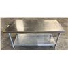 Image 1 : 60" X 30" X 30" STAINLESS STEEL WORK TABLE W/