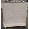 Image 1 : DOUBLE SIDED 50" X 48" PEG BOARD ON CASTORS
