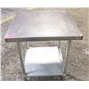 Image 1 : BAILIFF SEZURE: 30" X 30" X 35" S/S WORKTABLE