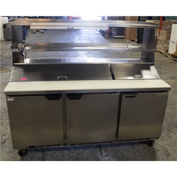 BAILIFF SEIZURE: BEVERAGE-AIR 72" PREP TABLE W/