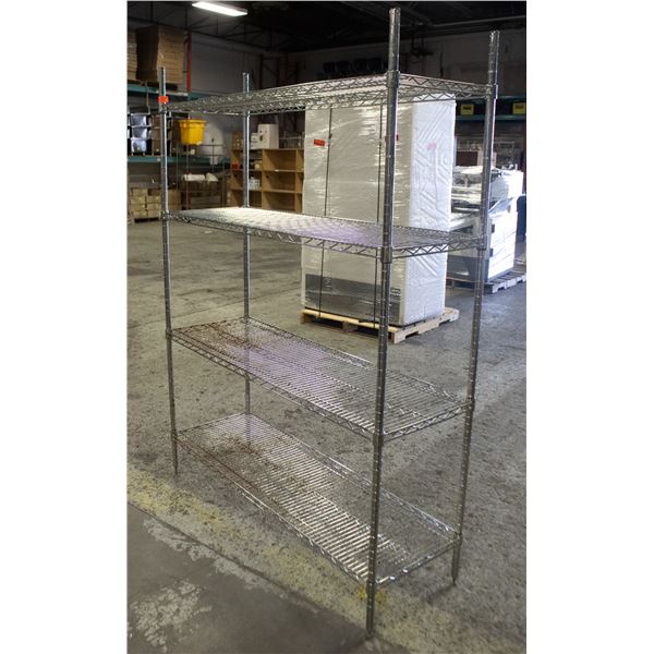 BAILIFF SEIZURE: 18" X 54" X 73" CHROME METRO RACK