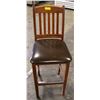 Image 2 : 22 BAR HEIGHT WOOD CHAIRS