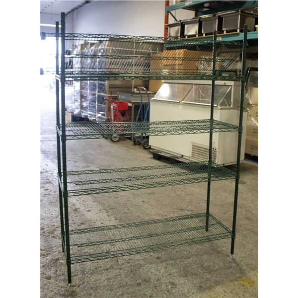 BAILIFF SEIZURE: 4 TIER GREEN EPOXY METRO RACK