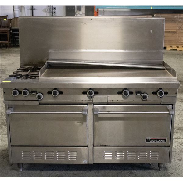 GARLAND 60" COMBINATION RANGE W/ DUAL OVENS