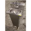 Image 1 : S/S SINK W/ S/S PEDISTAL & FAUCET 19" X 15" X 42"