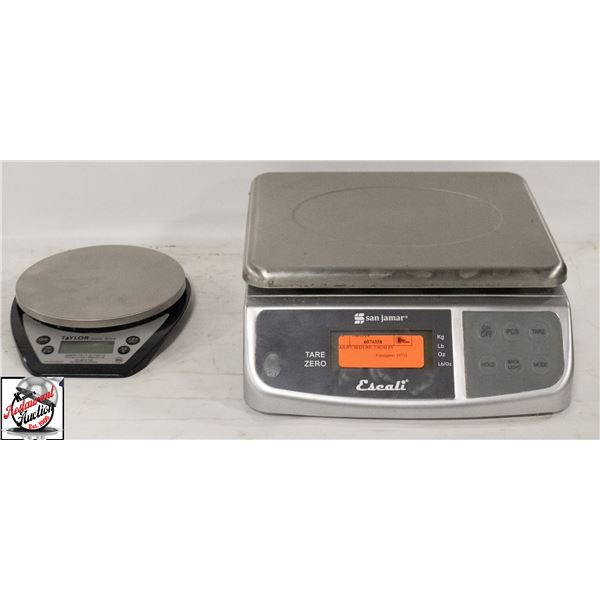 BAILIFF SEIZURE: 2 DIGITAL SCALES SAN JAMAR 33 LBS