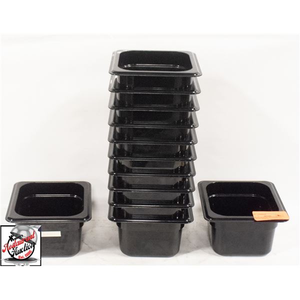 BAILIFF SEIZURE: 12 CAMBRO 1/6 PLASTIC INSERTS