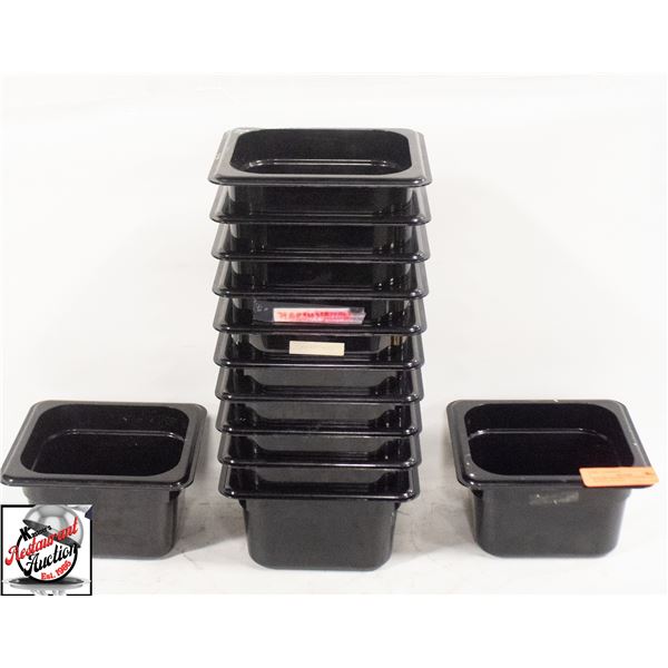 BAILIFF SEIZURE: 12 CAMBRO 1/6 PLASTIC INSERTS