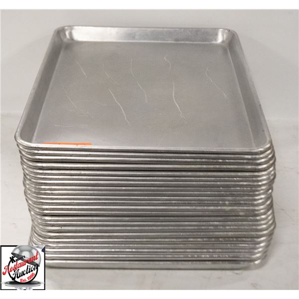 BAILIFF SEIZURE: 22 HALF SIZE ALUMINUM BUN PANS