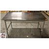 Image 1 : BAILIFF SEIZURE: 60" X 30" X 35" S/S WORKTABLE