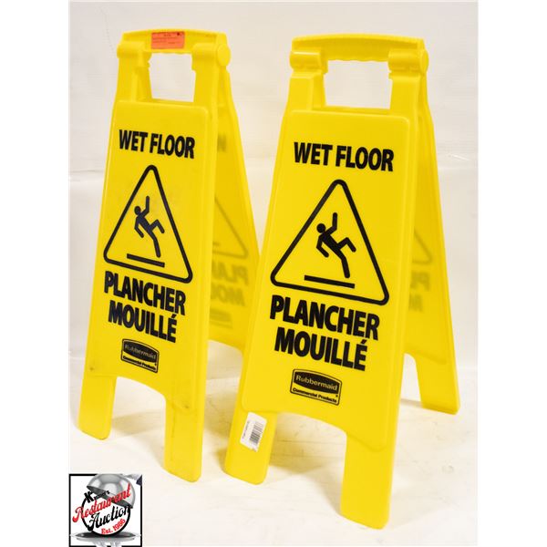 BAILIFF SEIZURE: 2 CAUTION WET FLOOR SIGNS
