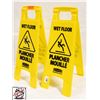 Image 1 : BAILIFF SEIZURE: 2 CAUTION WET FLOOR SIGNS