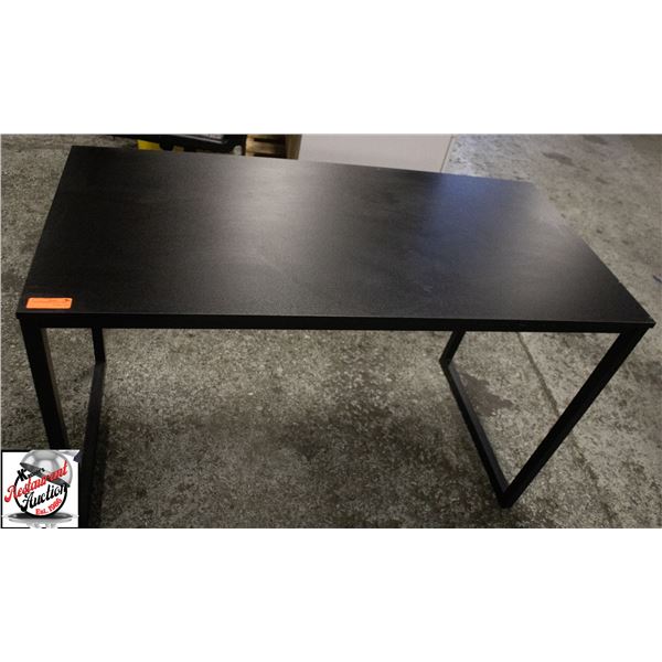 BAILIFF SEIZURE: 48" X 24" X 28" BLACK DESK
