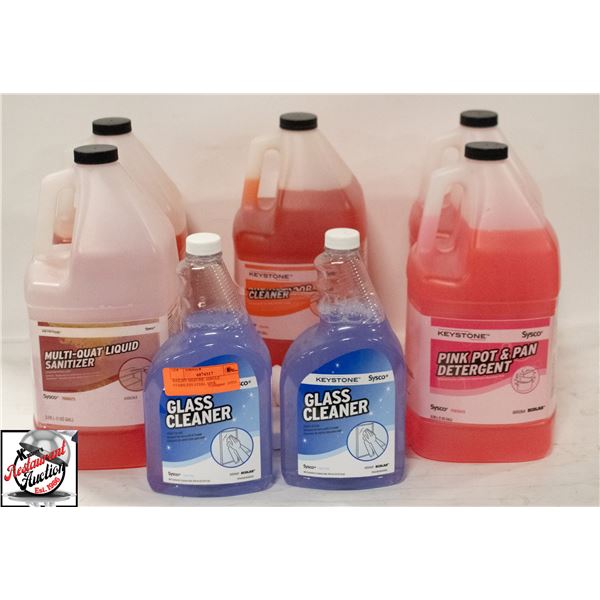 BAILIFF SEIZURE: 7 ASSORTED KEYSTONE CLEANING