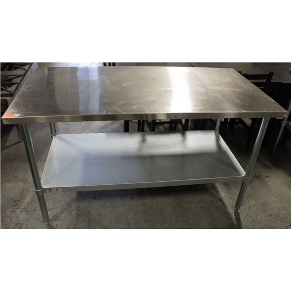 BAILIFF SEIZURE: 60" X 30" X 35" S/S WORKTABLE W/