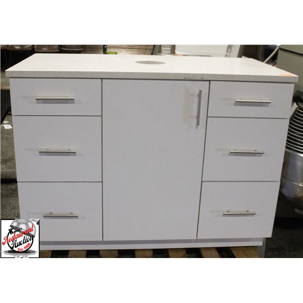 BAILIFF SEIZURE: STONE TOP GARBAGE RECEPTICAL W/