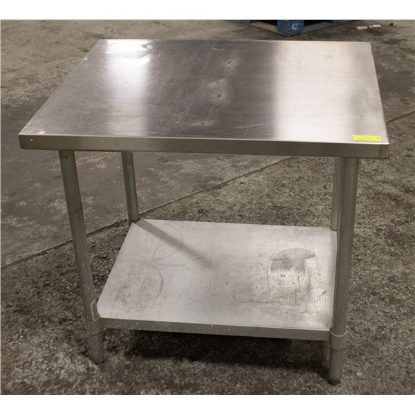 36" X 30" X 34" STAINLESS STEEL WORK TABLE W/