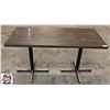 Image 1 : 54" RECTANGULAR WOODEN TABLE 24" X 54" X 42"