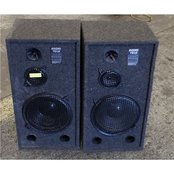 2 AUDIO TECH SPEAKERS 31" X 16" X 12"
