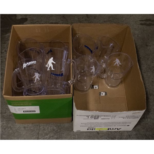 TWO BOXES OF ASSORTED PITCHERS